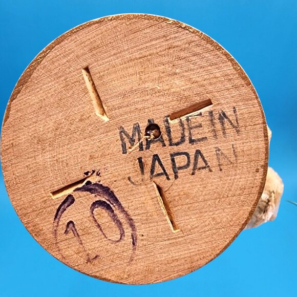 Vintage 1950s Chenille Snowman Ornament Red Nose Hat Scarf Accordion Putz Japan - Picture 10 of 10